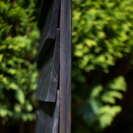 Black Painted Nordic Pine Featheredge Cladding
